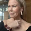 Ava käsikoru; kulta/tummanpunainen