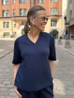 Cu Hilde Chabrina V-paita; sininen