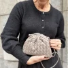 Dumbling punottu clutch; taupe