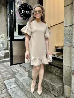 DW Cecilia fyrrymekko; beige
