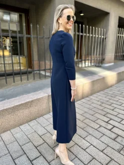 DW Wilhelmina midimekko; tummansininen