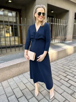 DW Wilhelmina midimekko; tummansininen