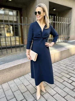 DW Wilhelmina midimekko; tummansininen