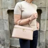 Iso Hermina nahkalaukku; rosa capria