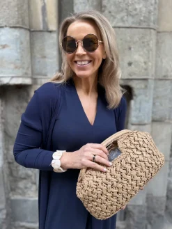 Jill joustava rannekoru; beige marmori