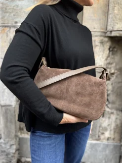 Khloe mokkanahkalaukku; nutria