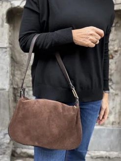Khloe mokkanahkalaukku; ruskea