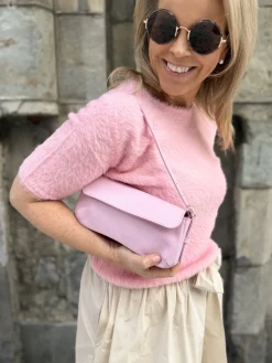 Luna olkalaukku; pinkki