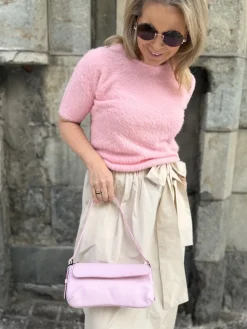 Luna olkalaukku; pinkki
