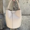 Rosalia pieni nahkalaukku; taupe