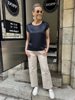 Saara toppi; tummansininen