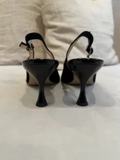 Sally slingback korkokengät; musta