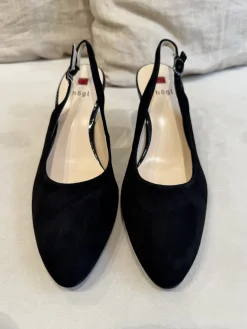 Sally slingback korkokengät; musta