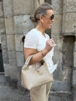 Sarah nahkalaukku; beige