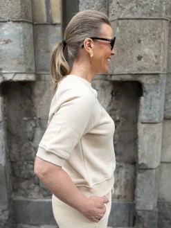 SL Rolanda lyhythihainen svetari; oatmeal